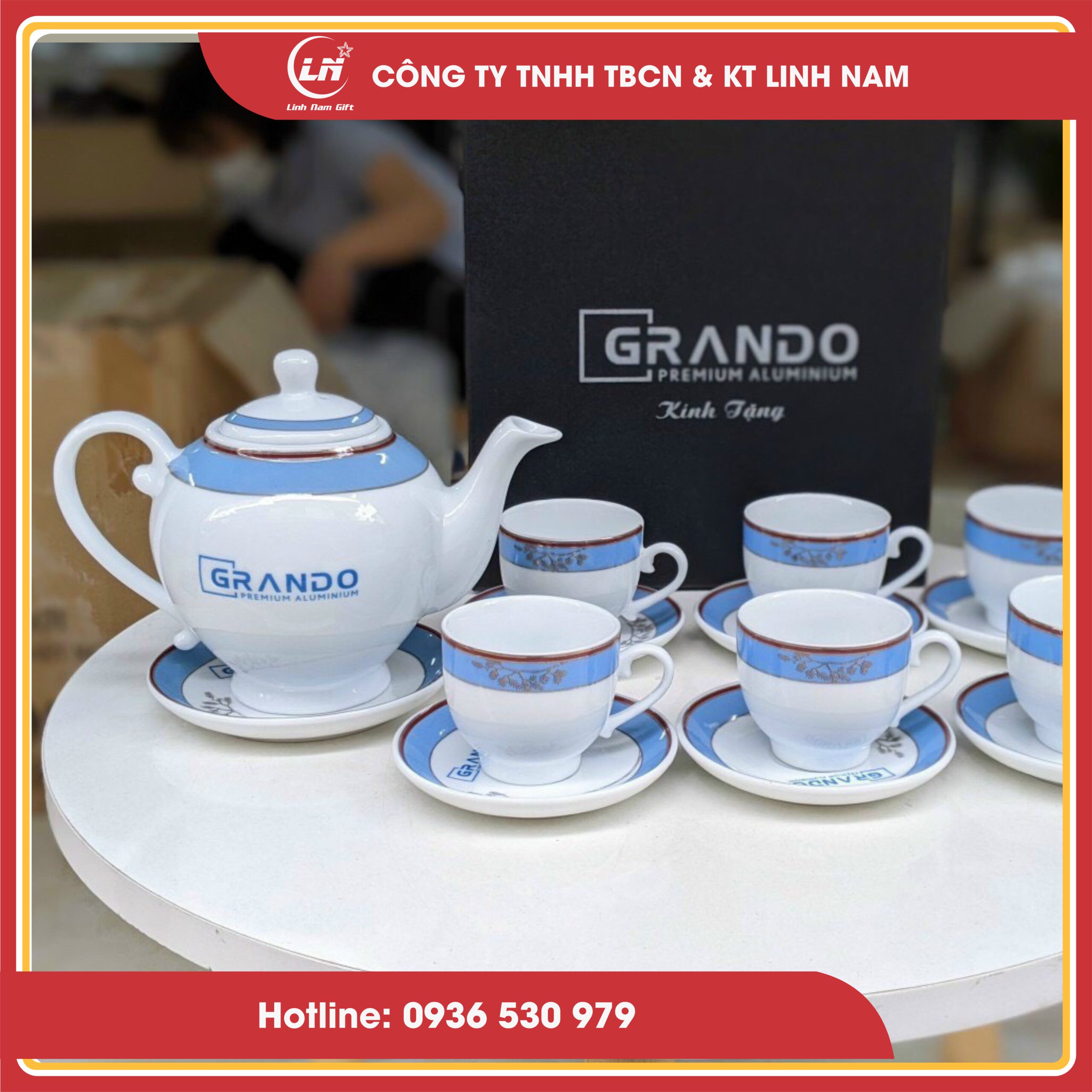 Bộ Ấm chén sứ 06