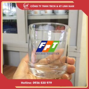 cốc thủy tinh 05 in logo theo yêu cầu