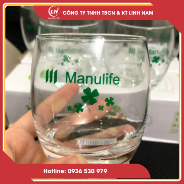 cốc thủy tinh 04 in logo theo yêu cầu