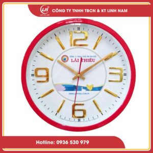 in logo lên đồng hồ treo tường giá rẻ