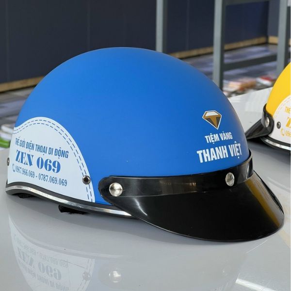 Nón Bảo Hiểm In Logo Theo Yêu Cầu Giá Rẻ Tại Xưởng Sản Xuất