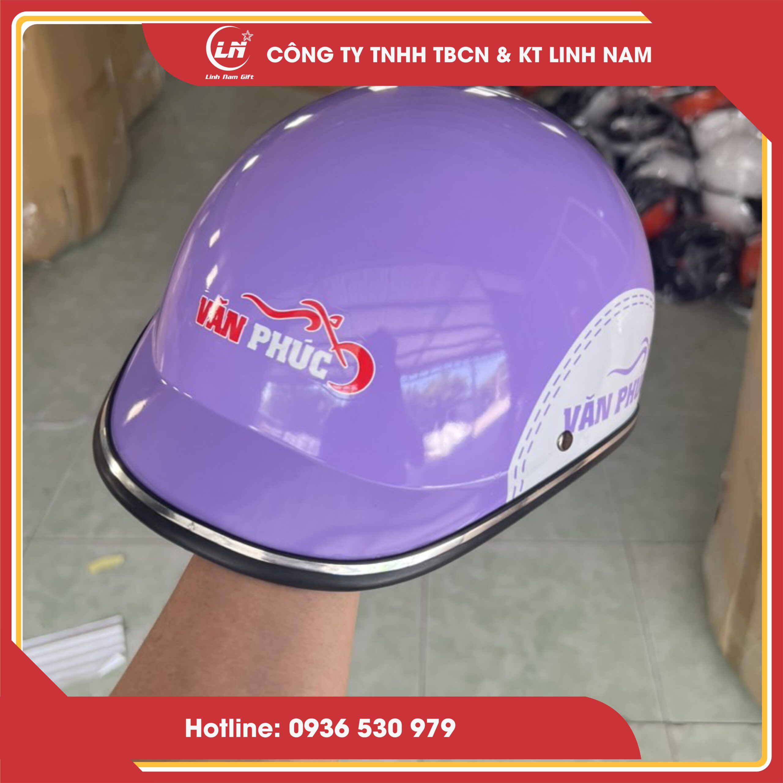 in mũ bảo hiểm quảng cáo tại Hải Dương giá rẻ
