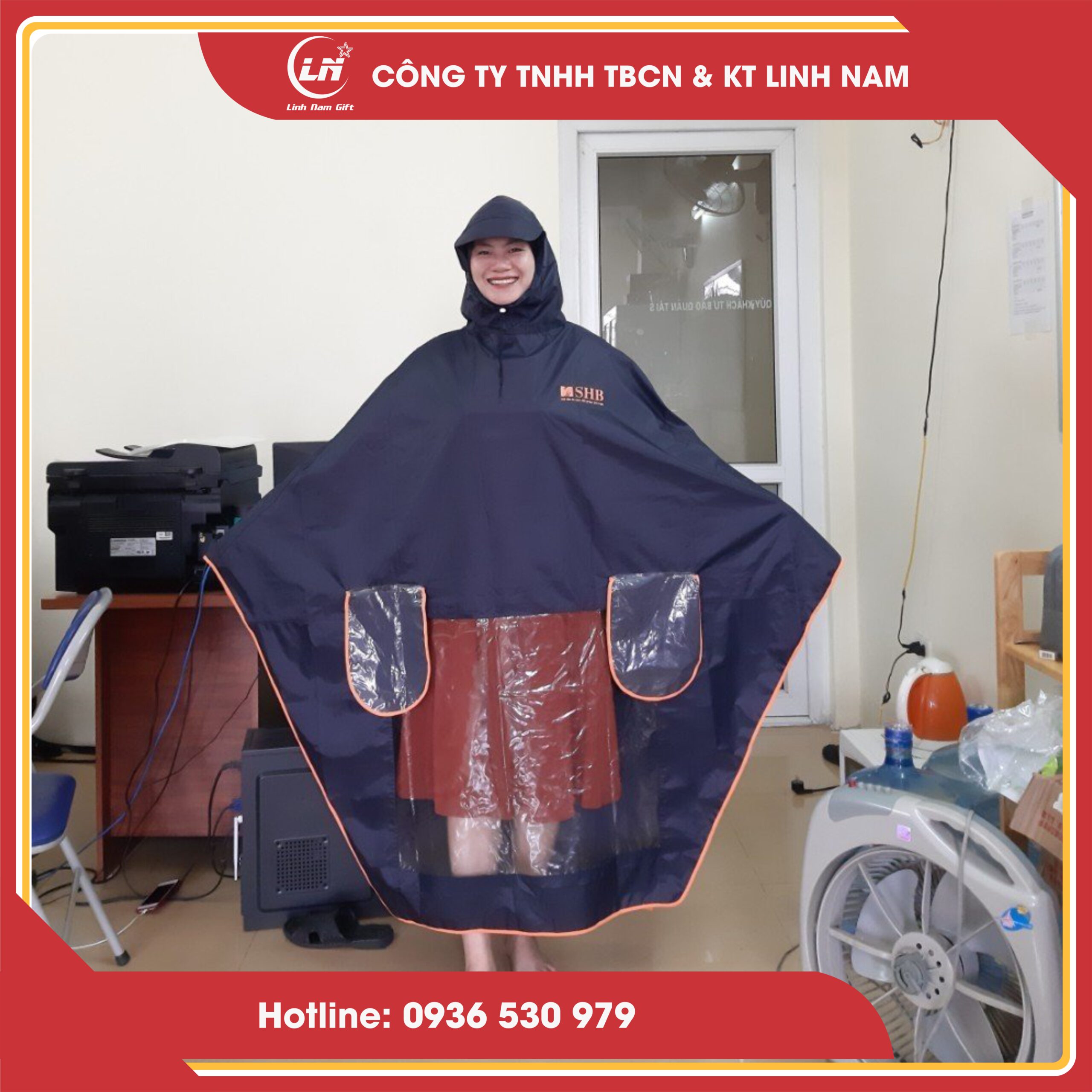 Áo mưa 03- Linh Nam Gift