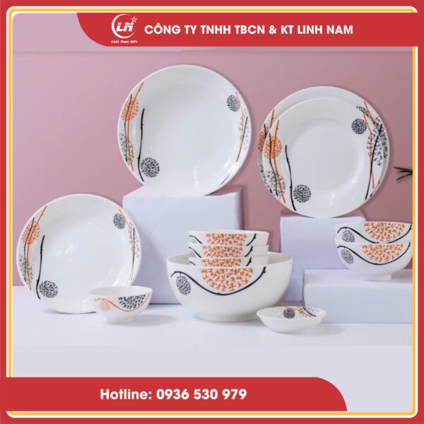 bộ bát đĩa in theo yêu cầu