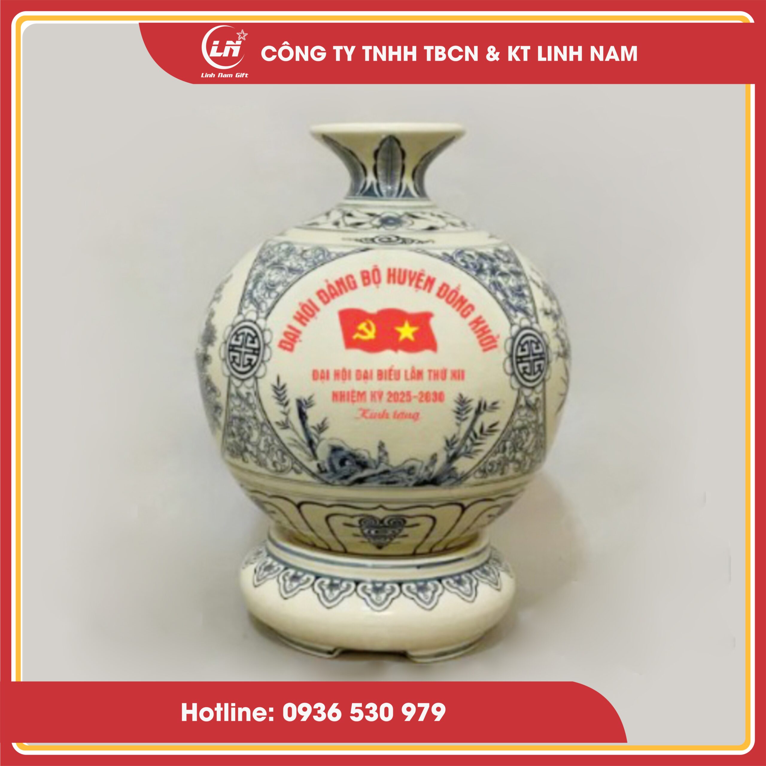 Bình hút lộc in logo – Quà tặng đại hội Đảng