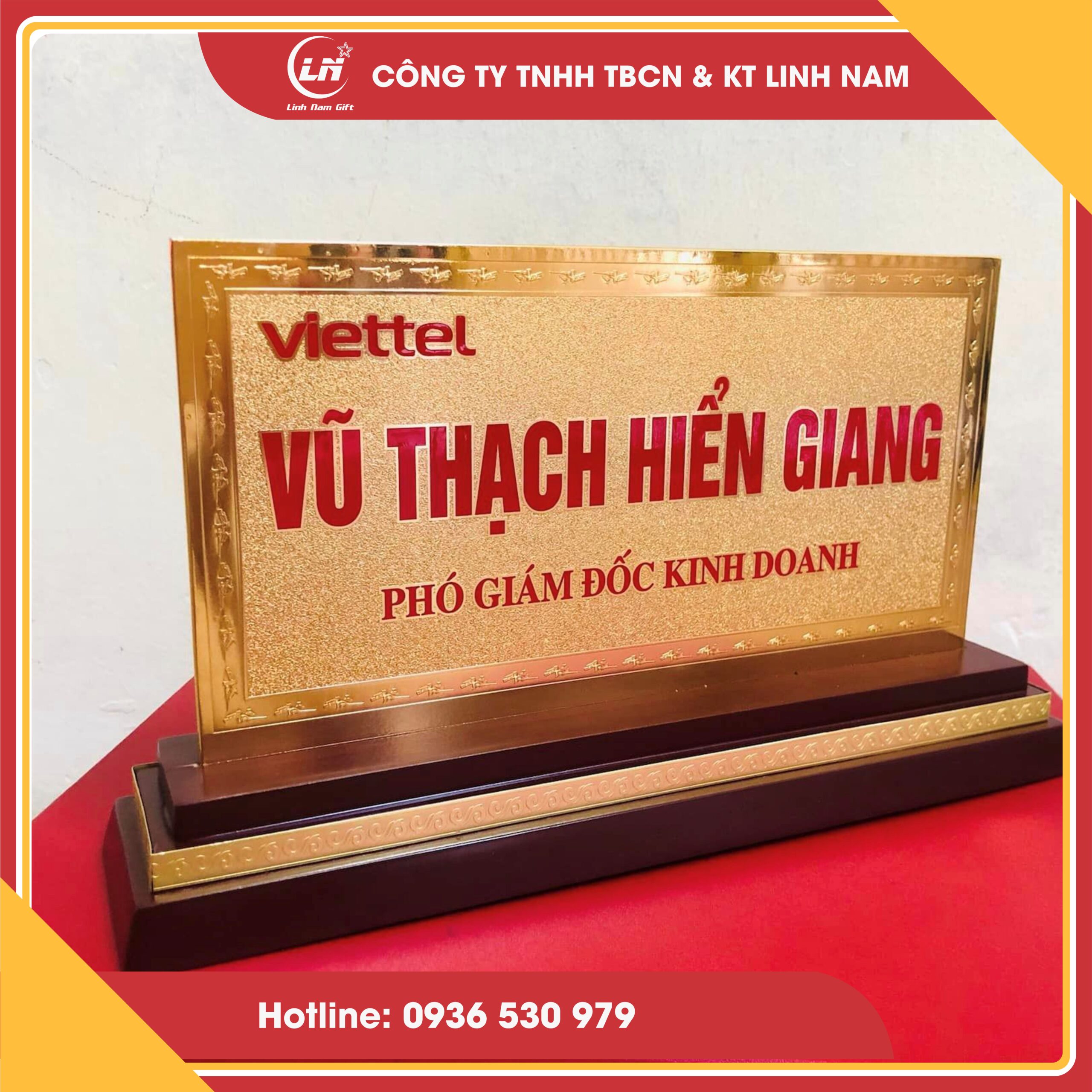 Đơn vị làm biển chức danh để bàn đẹp